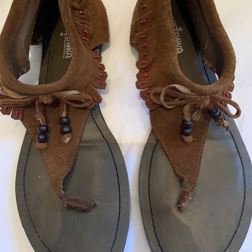 Minnetonka Beaded Sandals